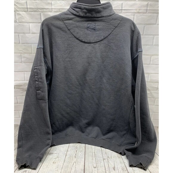 Columbia Men's 1/4-Zip Pullover Gray Size Large Arm Pocket Pre-owned - Picture 2 of 16